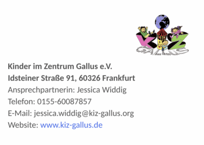 Kinder im Zentrum Gallus e.V. – Stadtteilwerkstatt Gallus