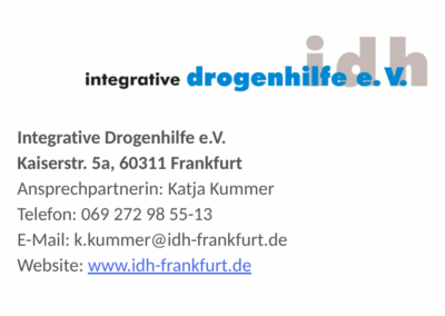 Integrative Drogenhilfe e.V. – PuZ Perspektiven und Zukunft für (ehemals) drogenabhängige Menschen